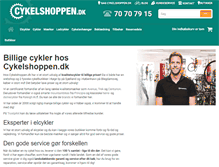 Tablet Screenshot of cykelshoppen.dk